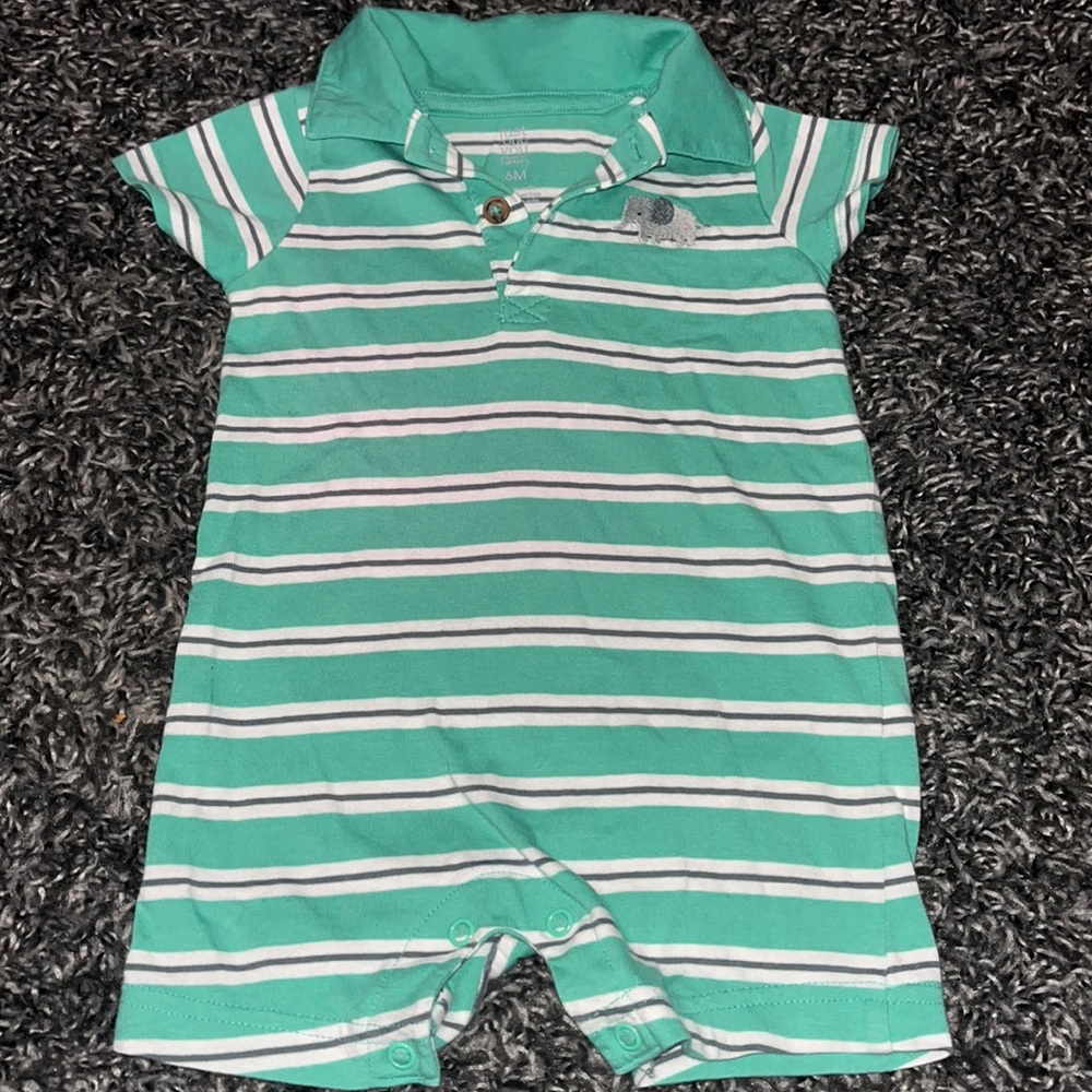 Carters Collar Onsie Elephant